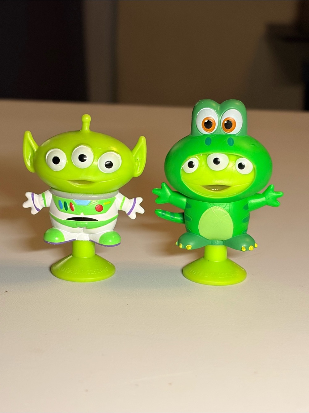 Toy Story Green Alien & Frog Sucker Toys - Twin Play Pack